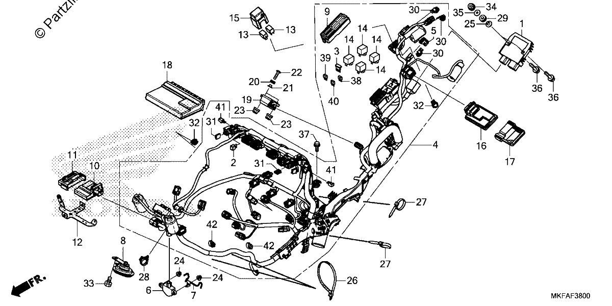 Diagrama de WIRE HARNESS