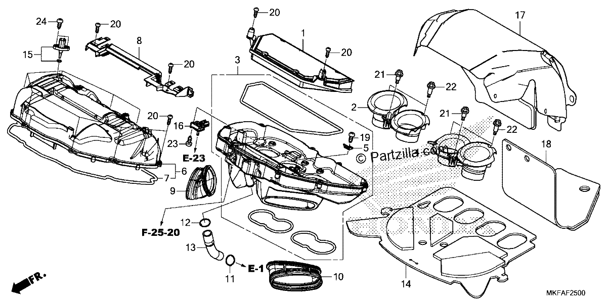 Diagrama de AIR CLEANER
