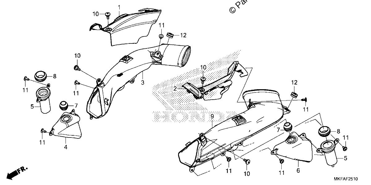 Diagrama de AIR INTAKE DUCT