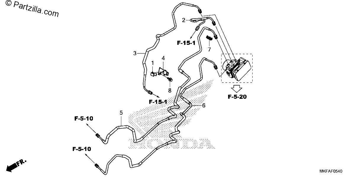 Diagrama de BRAKE PIPE