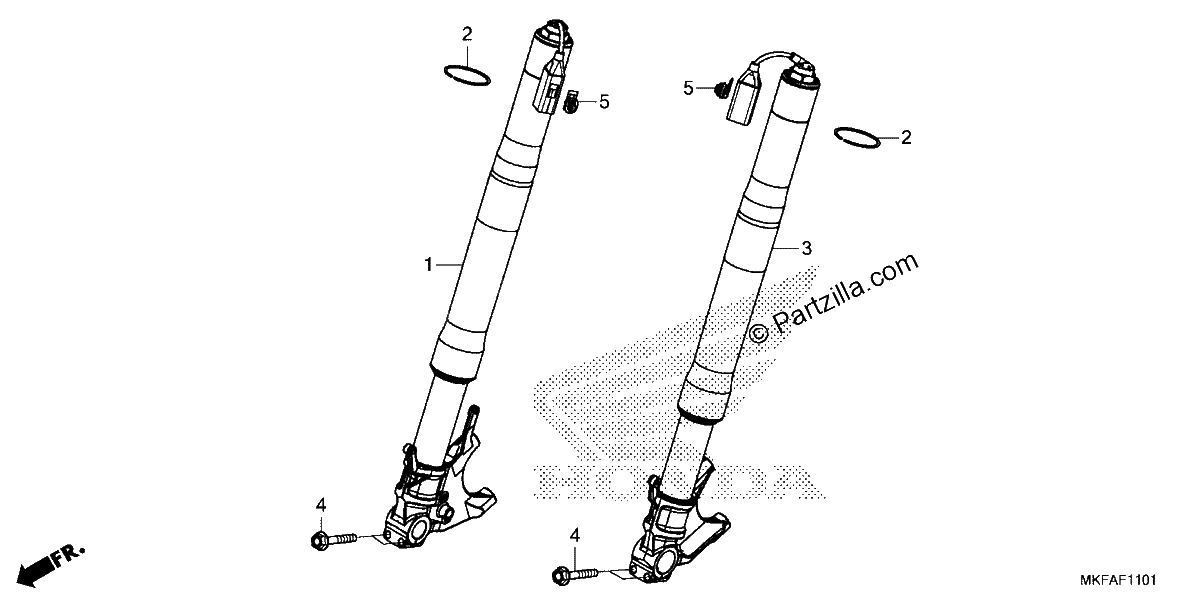 Diagrama de FRONT FORK 2