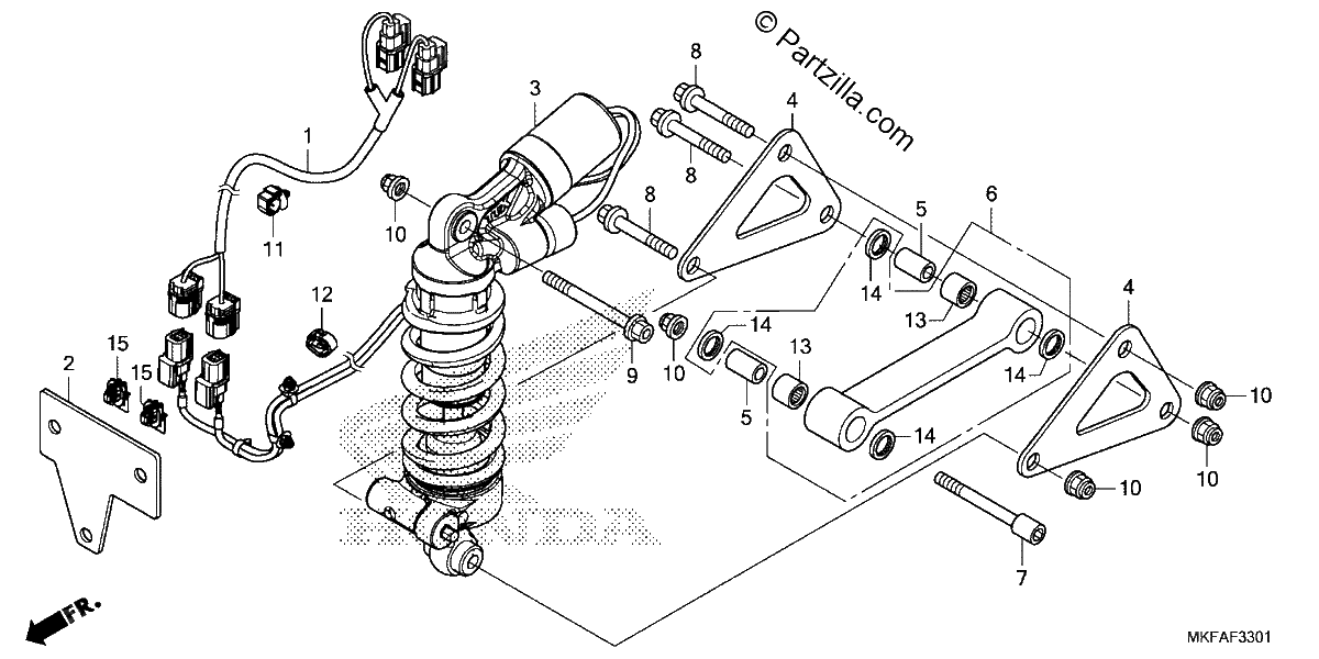 Diagrama de REAR SHOCK ABSORBER 2