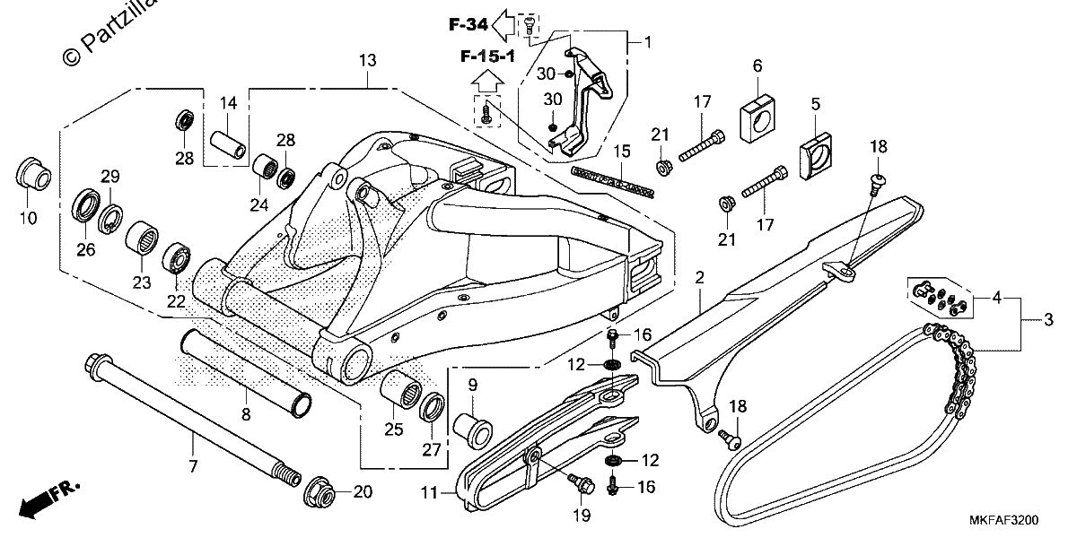Diagrama de SWINGARM