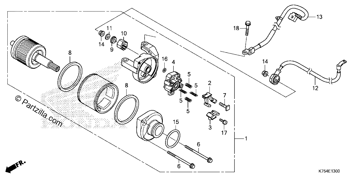 Diagrama de STARTER MOTOR