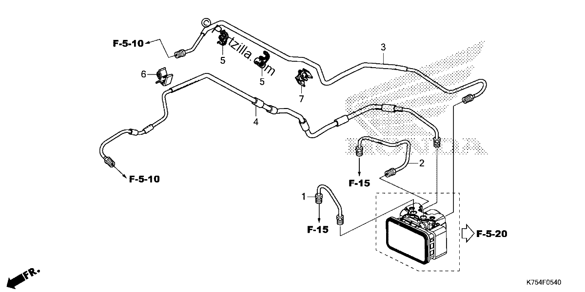 Diagrama de BRAKE PIPE