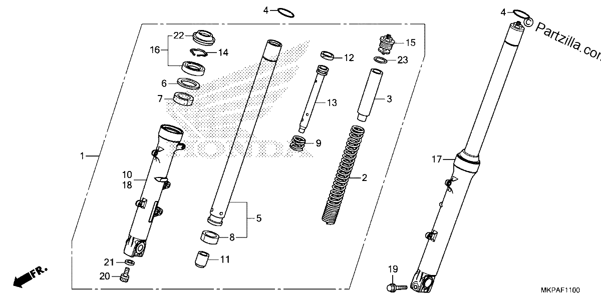 Diagrama de FRONT FORK 1