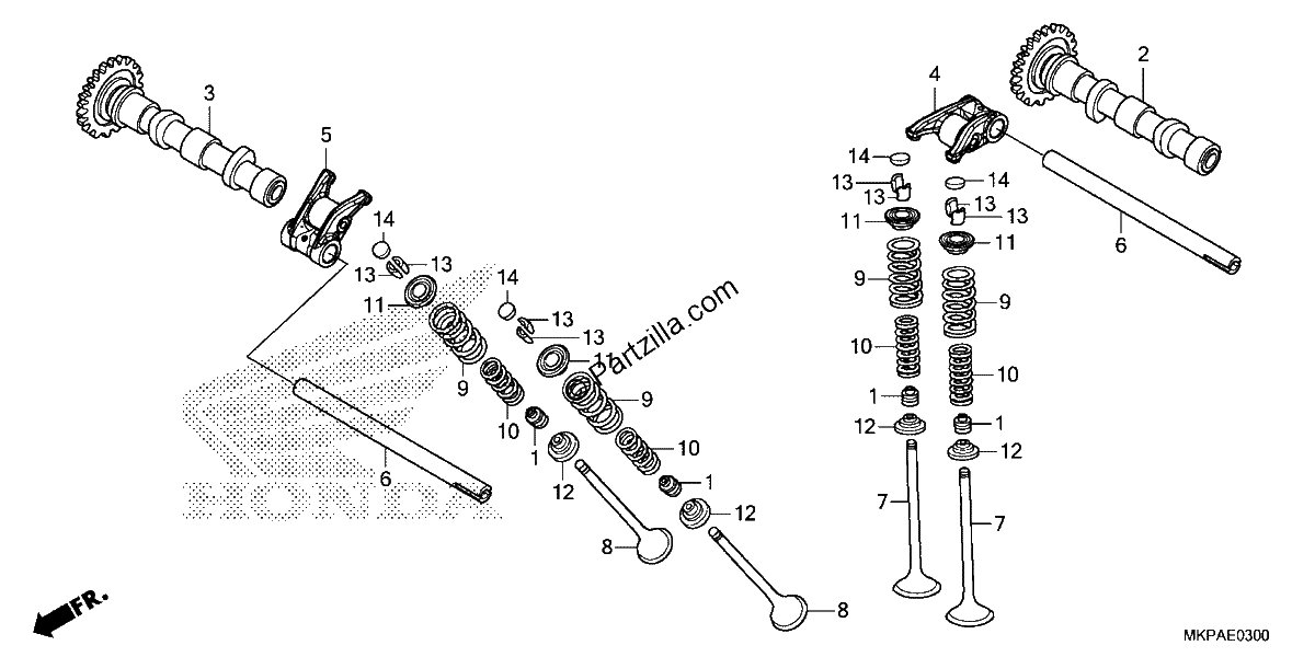 Diagrama de CAMSHAFT VALVE