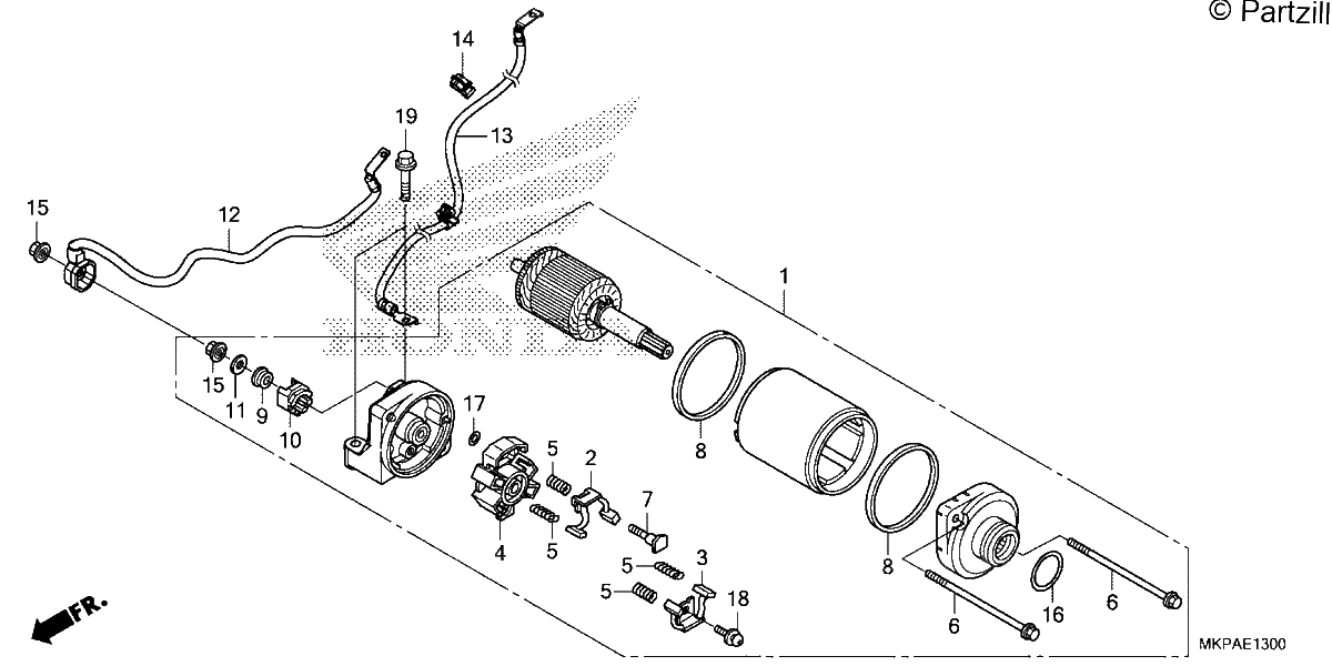 Diagrama de STARTER MOTOR