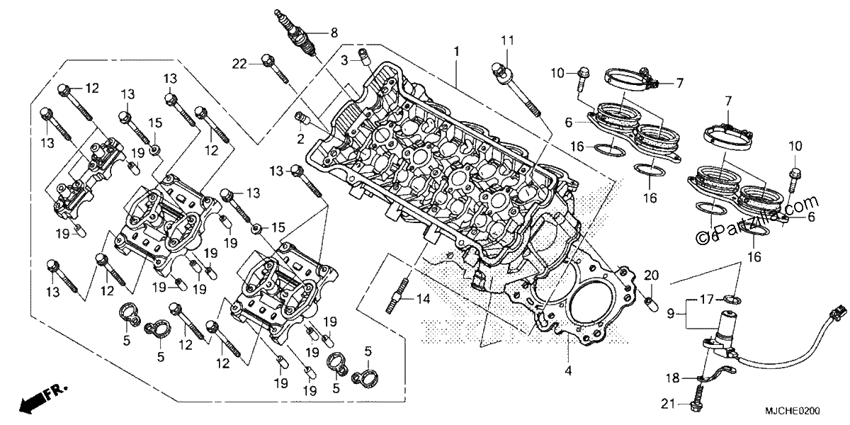 Diagrama de CYLINDER HEAD