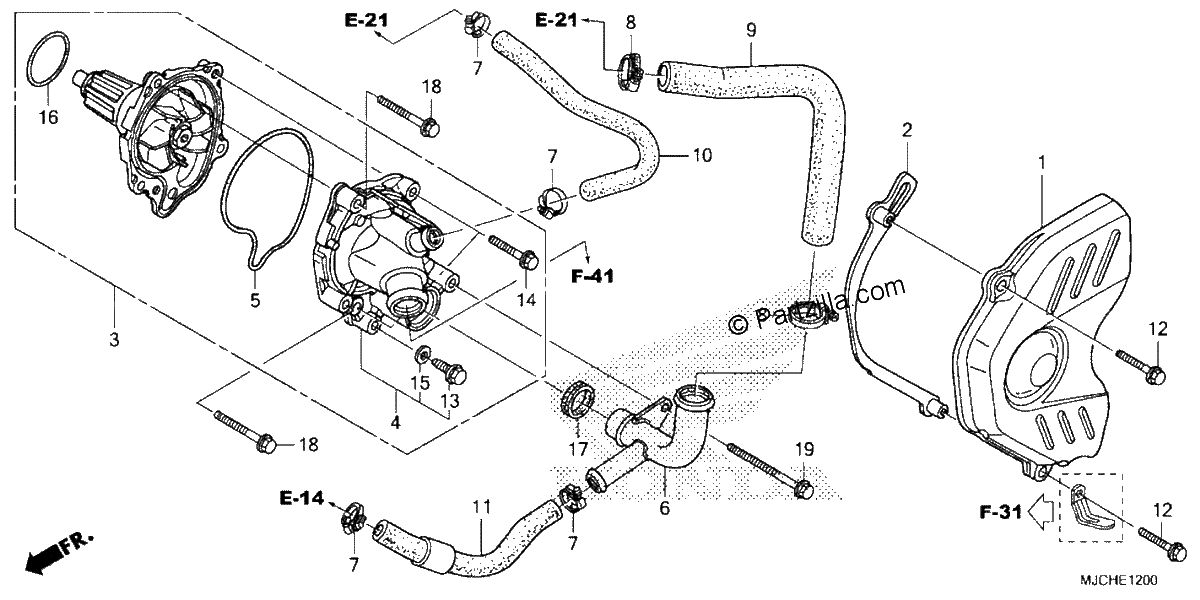 Diagrama de WATER PUMP