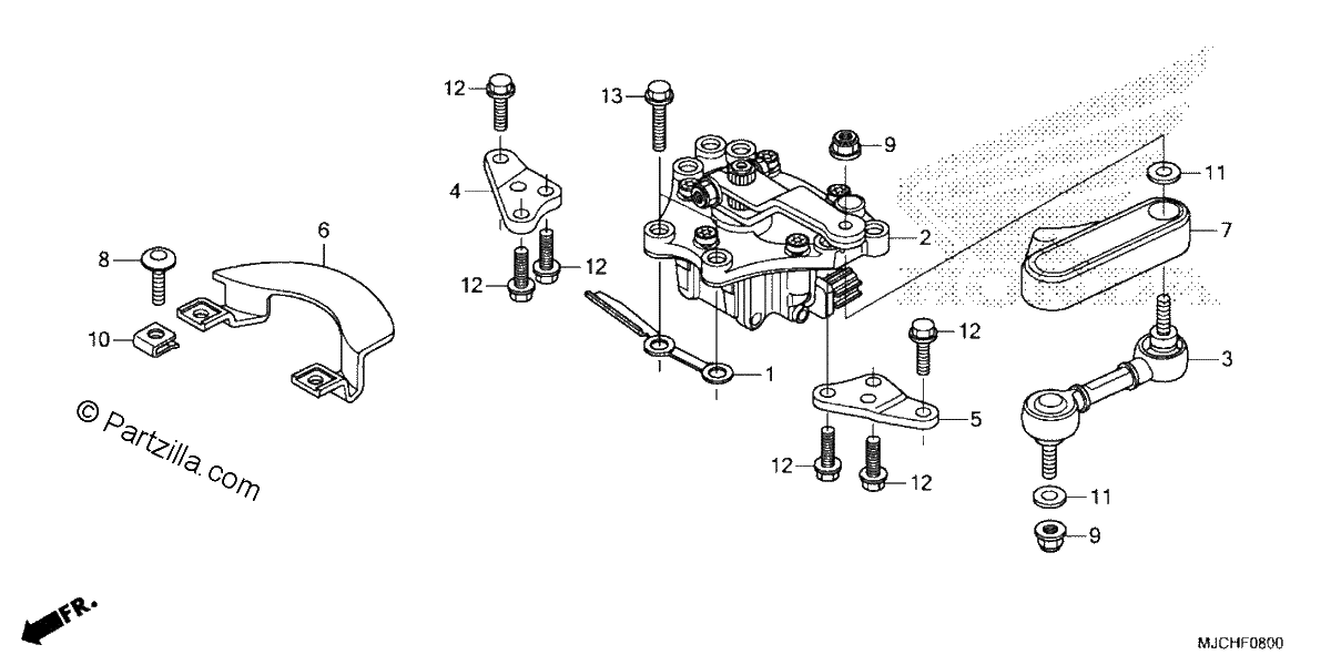 Diagrama de STEERING DAMPER