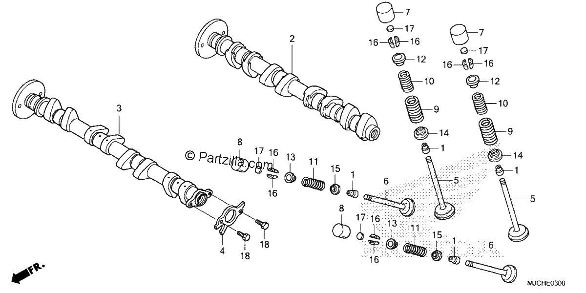 Diagrama de CAMSHAFT VALVE