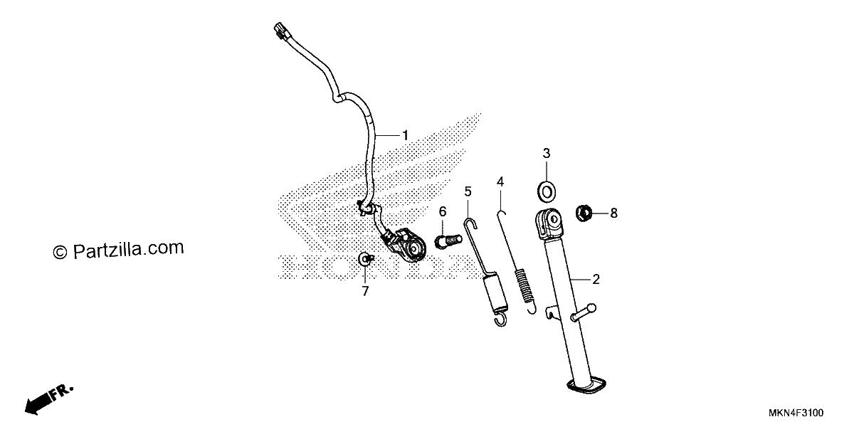Diagrama de SIDE STAND