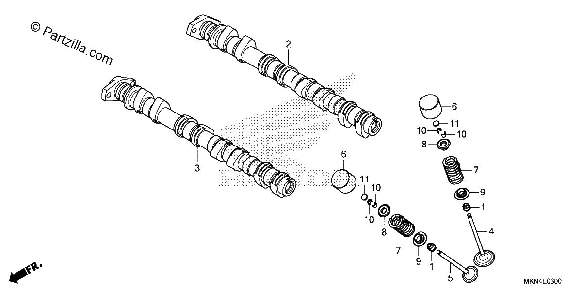 Diagrama de CAMSHAFT VALVE