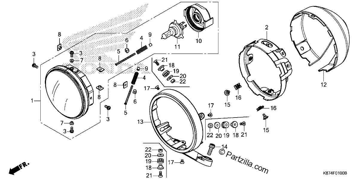 Diagrama de HEADLIGHT 1