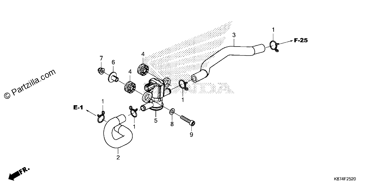 Diagrama de AIR INJECTION SOLENOID VALVE