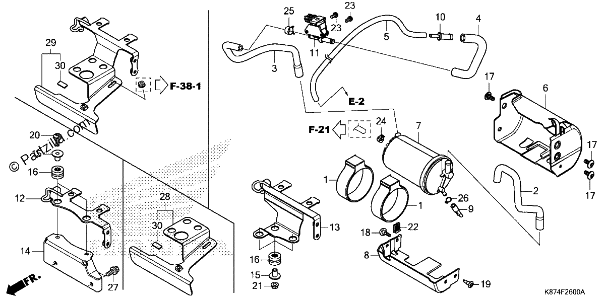 Diagrama de CANISTER STAY