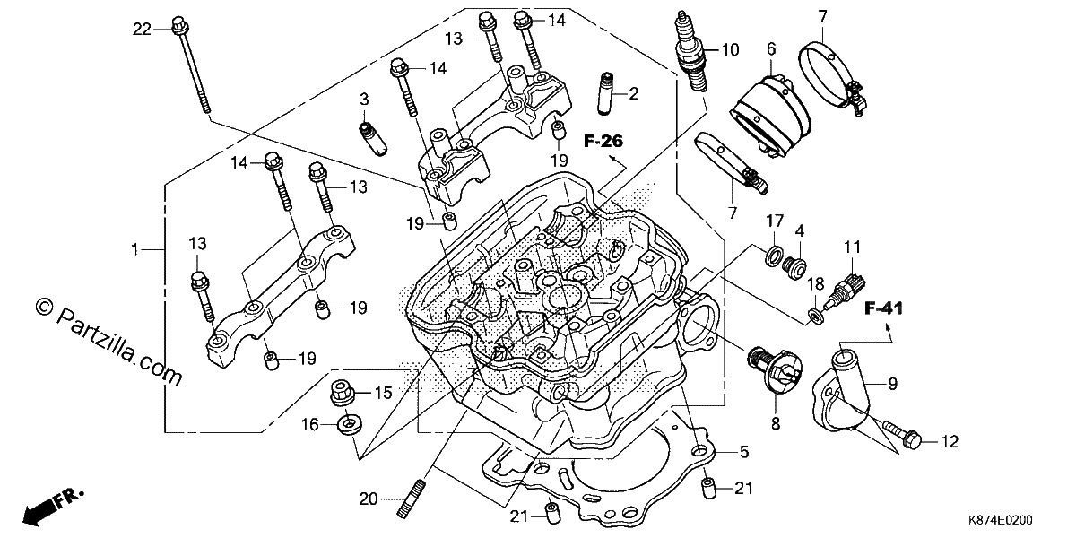 Diagrama de CYLINDER HEAD