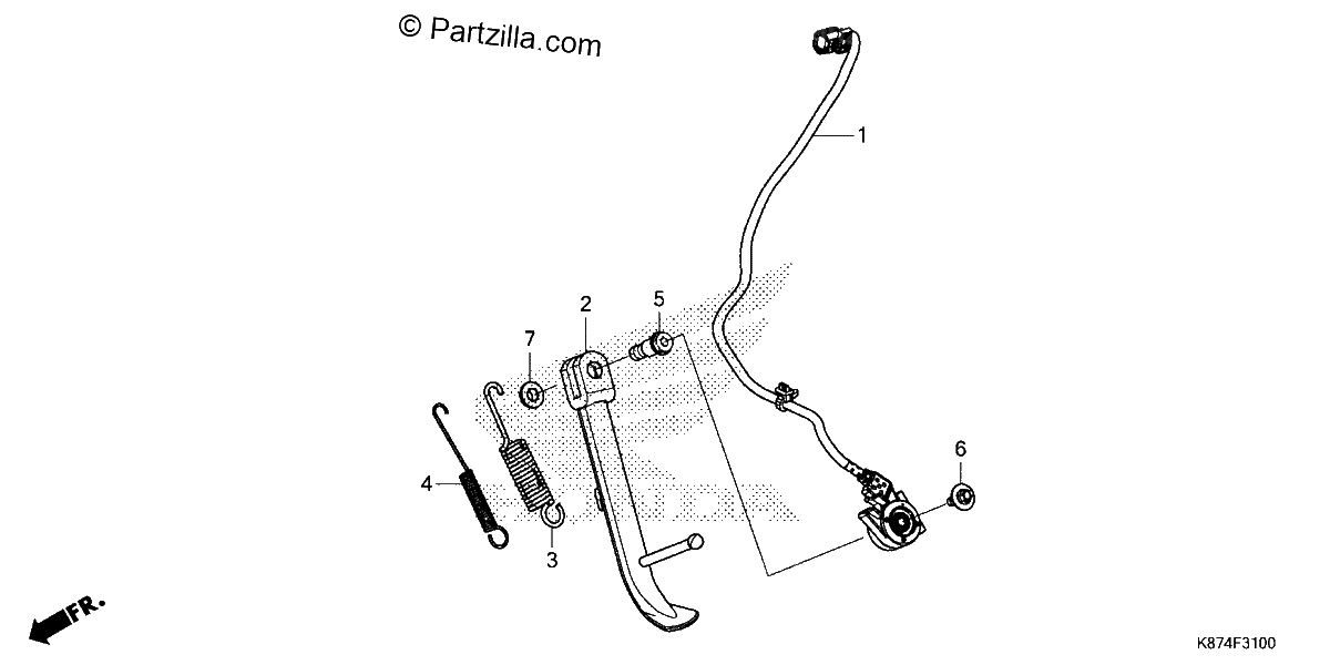 Diagrama de SIDE STAND