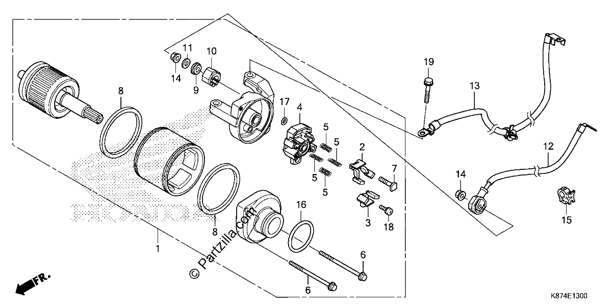 Diagrama de STARTER MOTOR