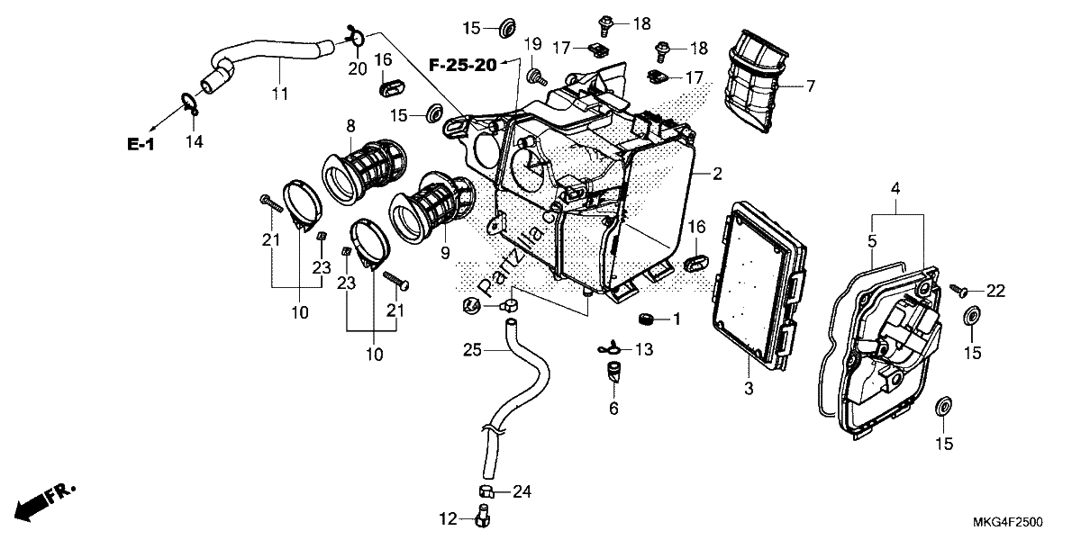 Diagrama de AIR CLEANER