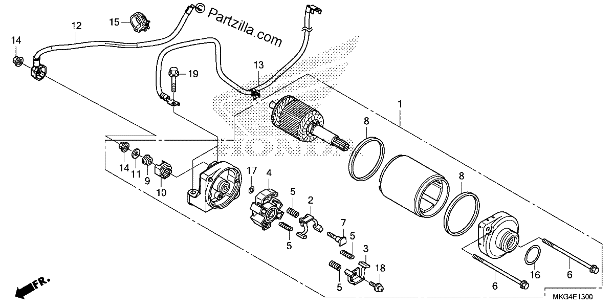 Diagrama de STARTER MOTOR
