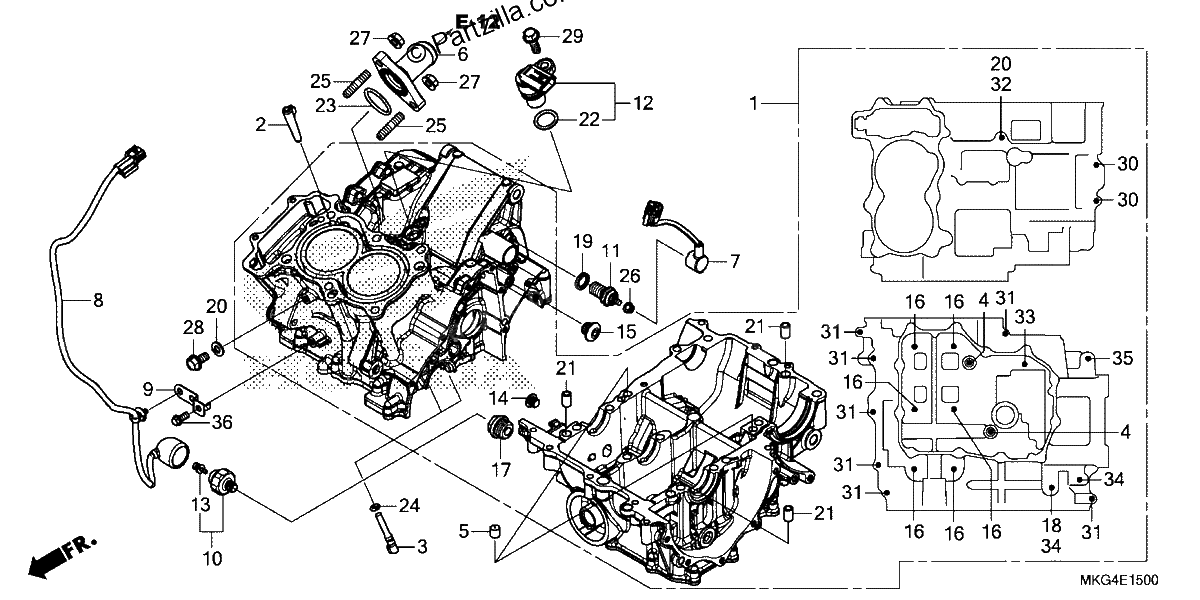 Diagrama de CRANKCASE