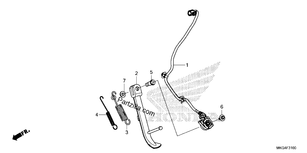 Diagrama de SIDE STAND