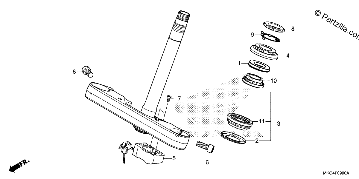 Diagrama de STEERING STEM