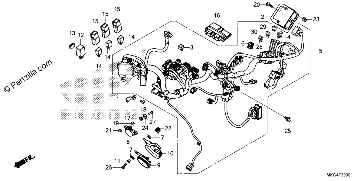 Diagrama de WIRE HARNESS