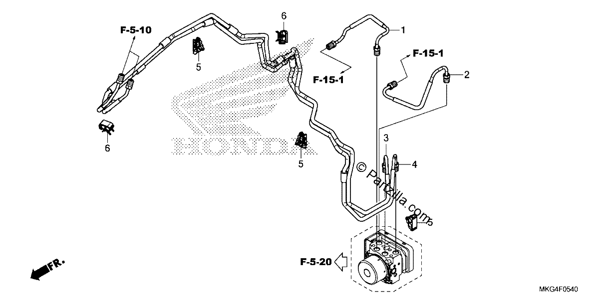 Diagrama de BRAKE PIPE