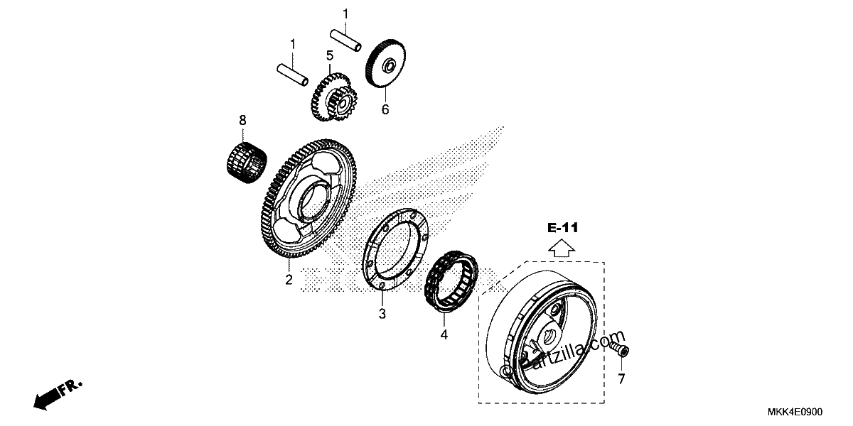 Diagrama de STARTING CLUTCH