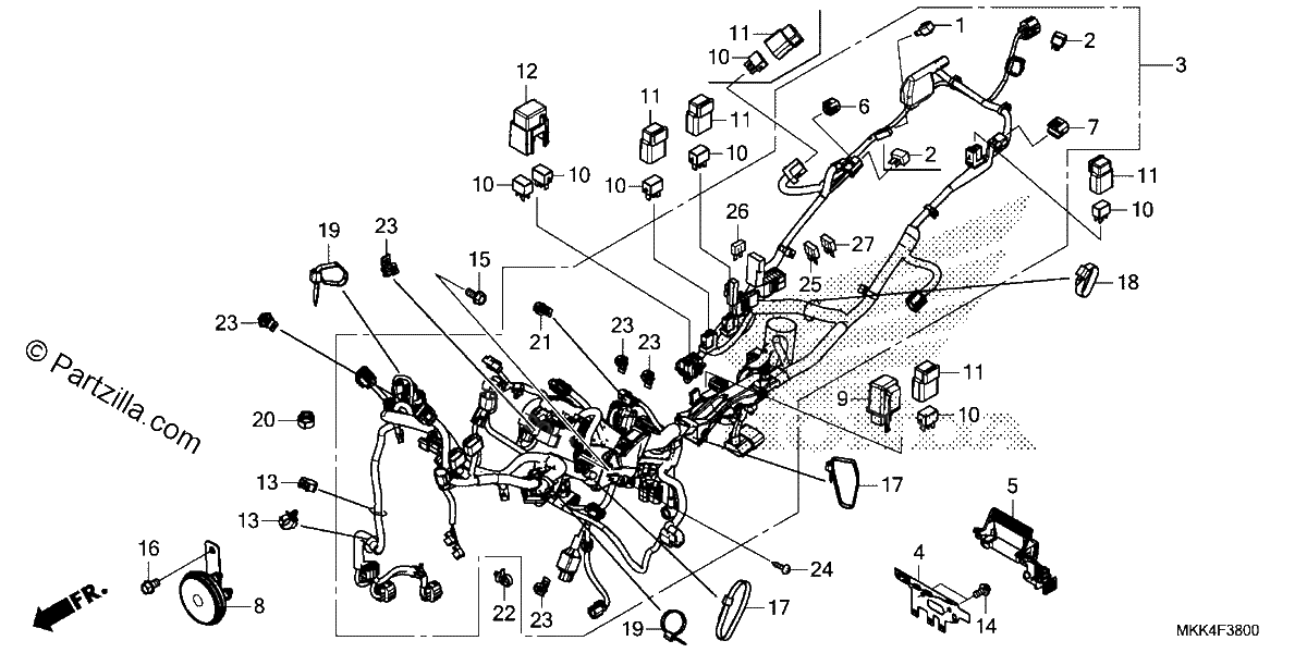 Diagrama de WIRE HARNESS