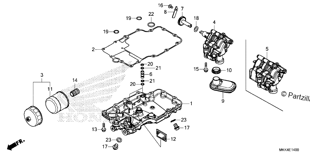 Diagrama de OIL PAN OIL PUMP