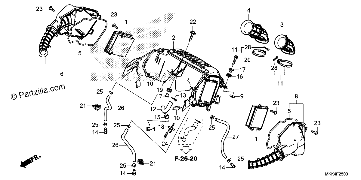 Diagrama de AIR CLEANER