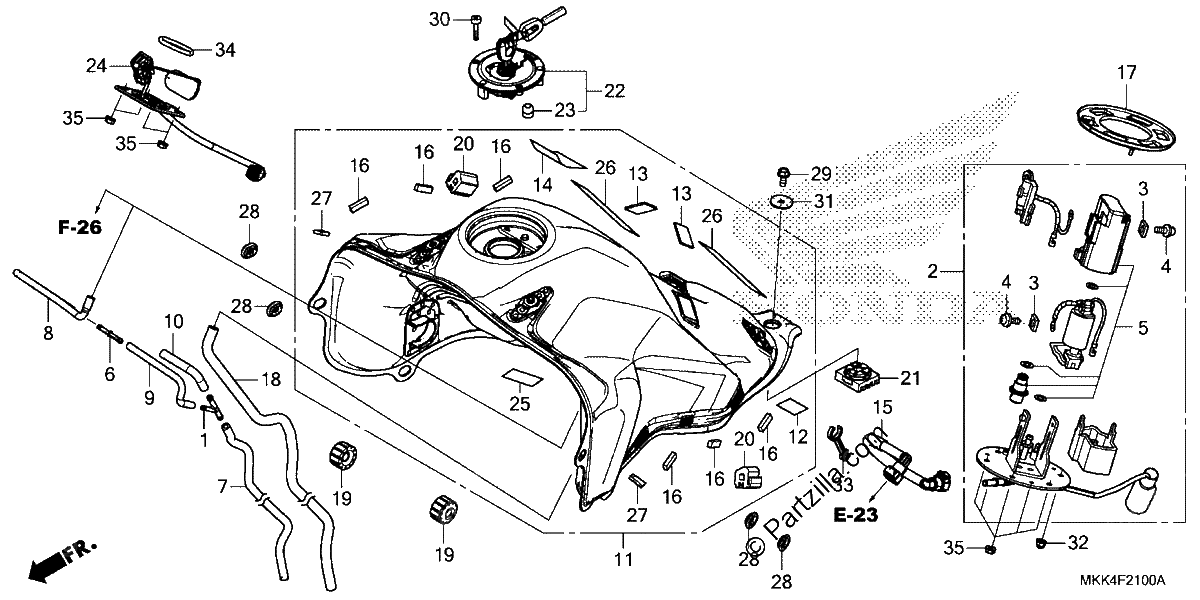 Diagrama de FUEL TANK FUEL PUMP 1