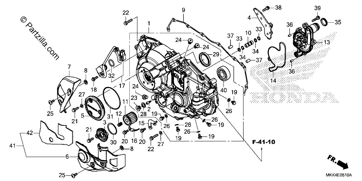 Diagrama de RIGHT CRANKCASE COVER 2