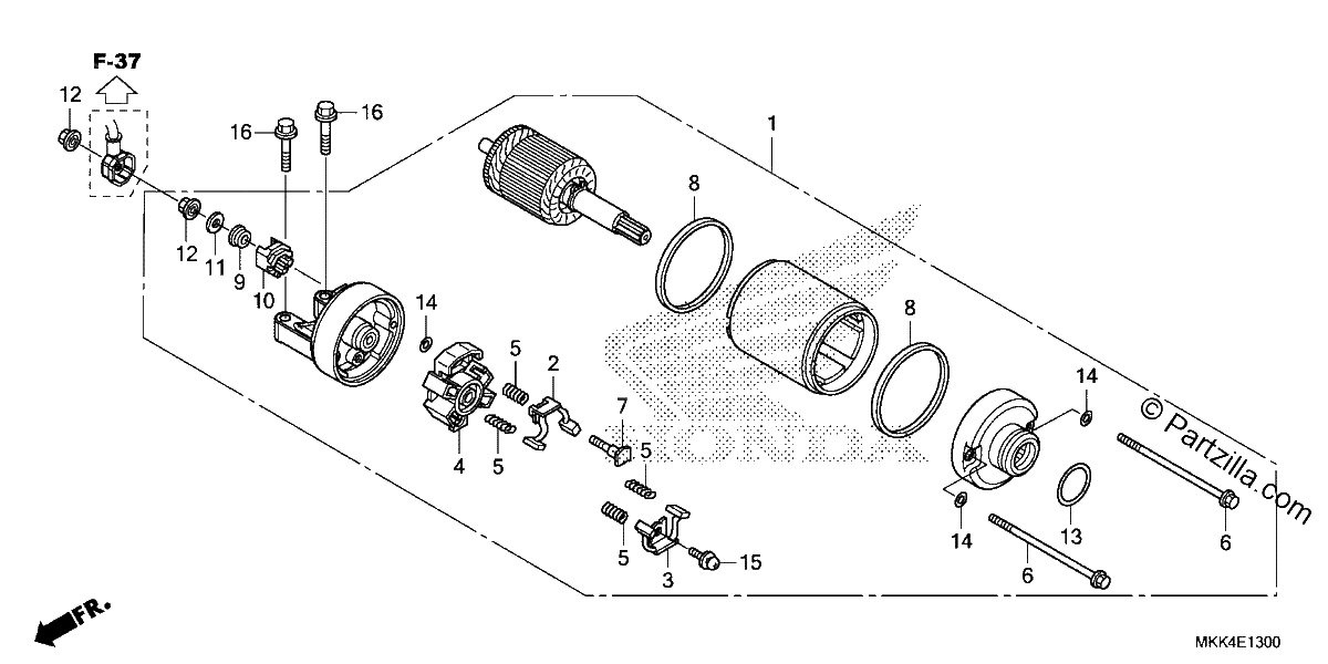 Diagrama de STARTER MOTOR