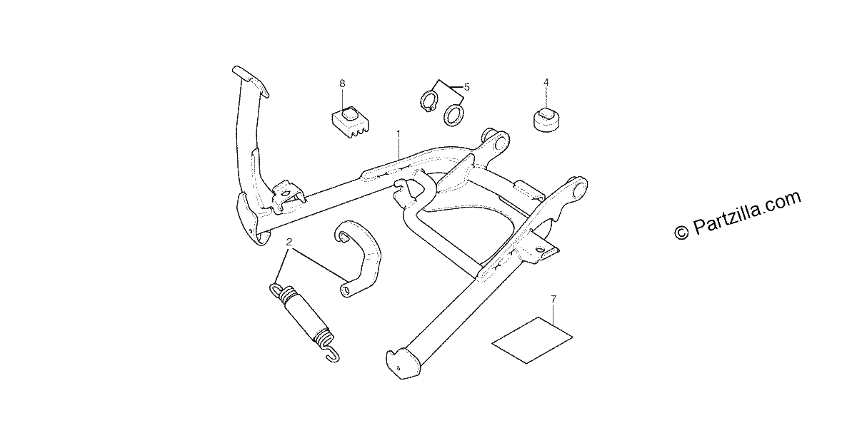 Diagrama de CENTER STAND