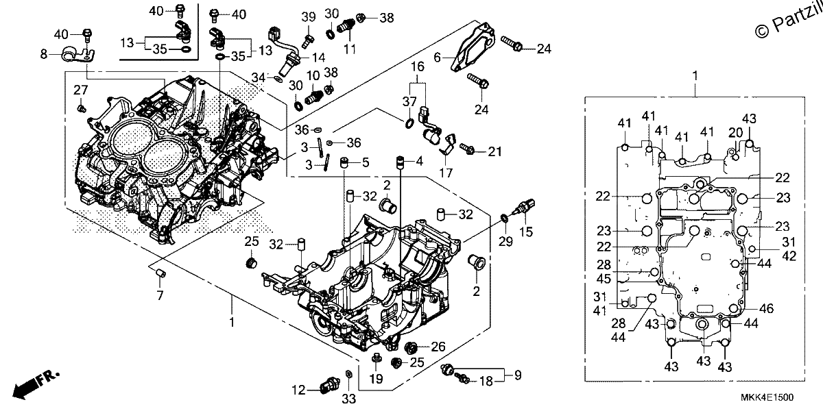Diagrama de CRANKCASE