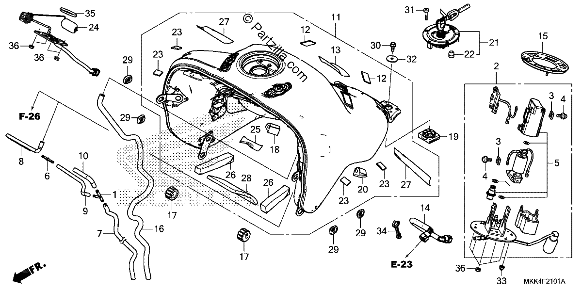 Diagrama de FUEL TANK FUEL PUMP 2