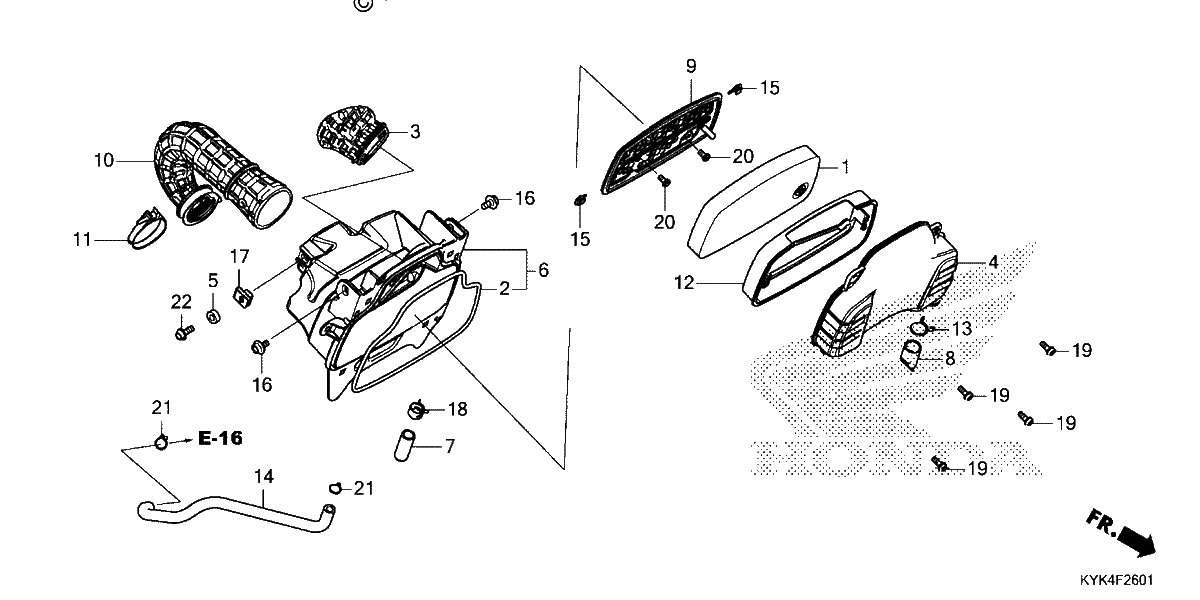 Diagrama de AIR CLEANER 2