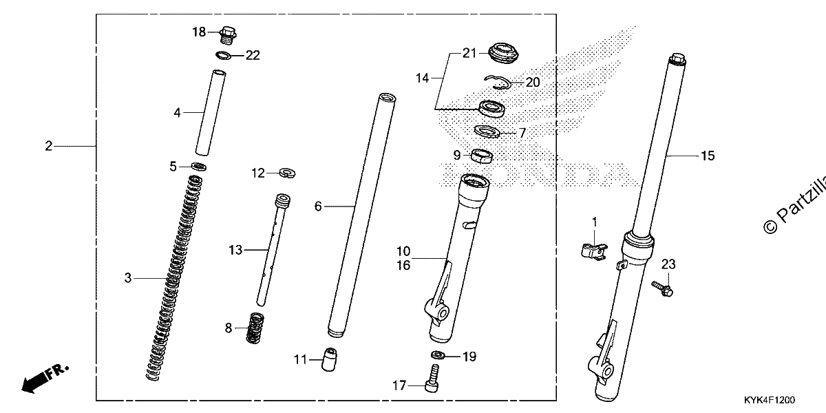 Diagrama de FRONT FORK