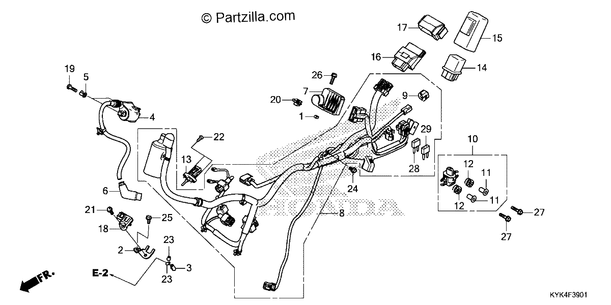 Diagrama de WIRE HARNESS 2