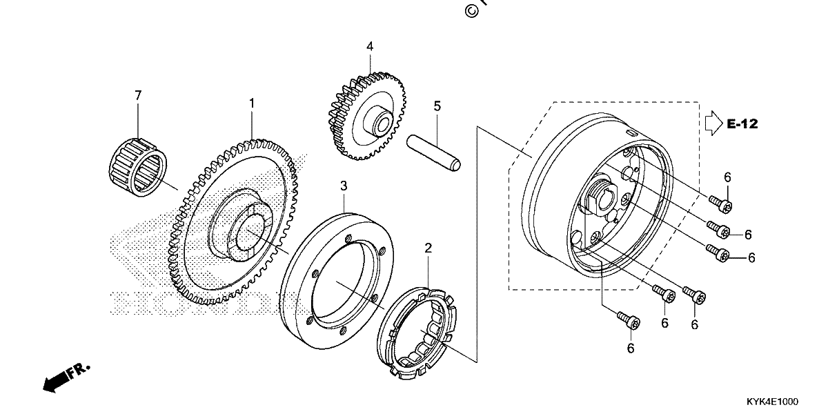 Diagrama de STARTING CLUTCH