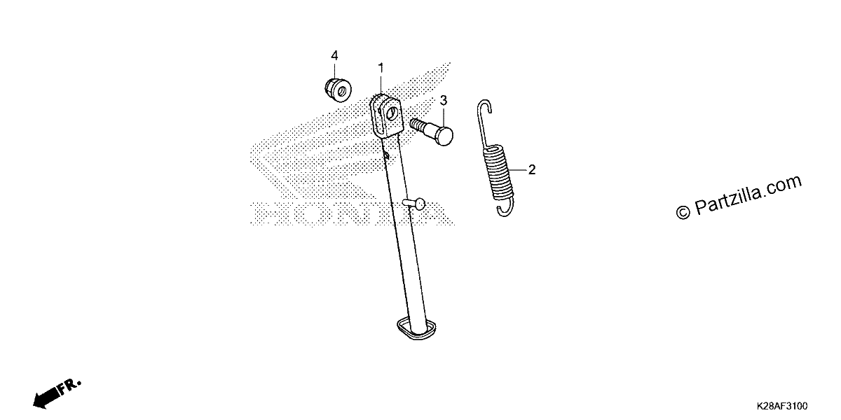 Diagrama de SIDE STAND