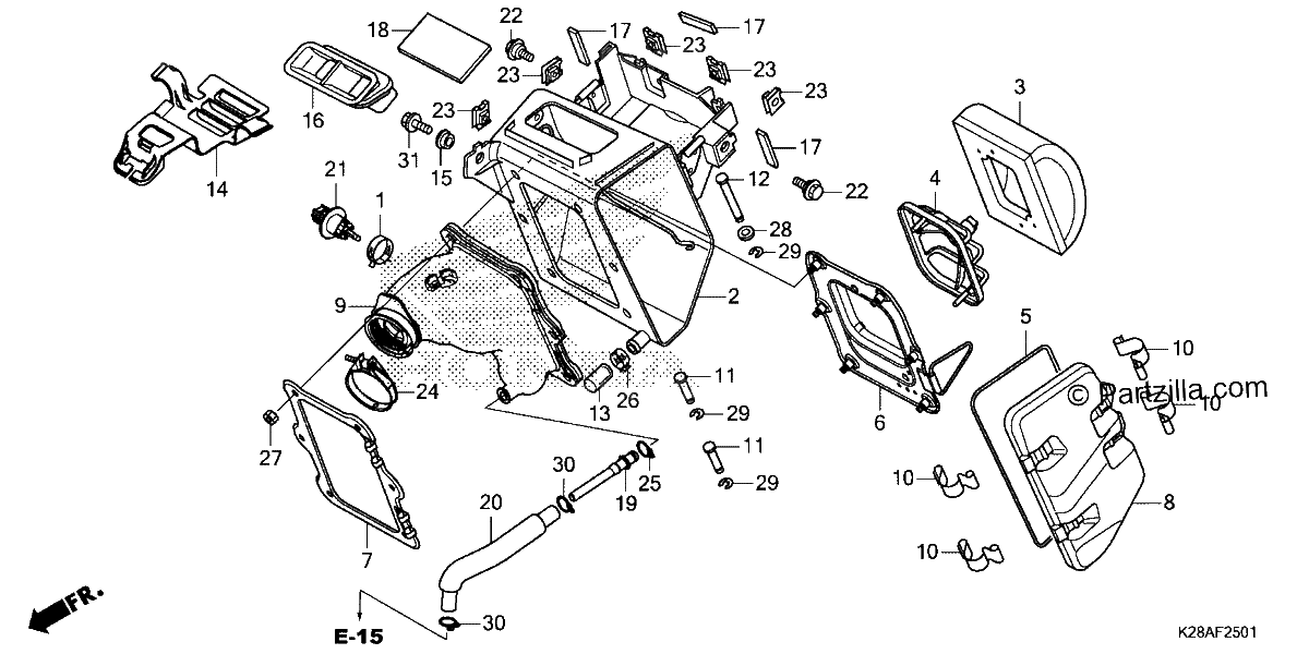 Diagrama de AIR CLEANER 2