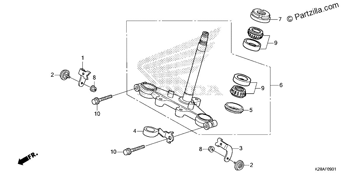 Diagrama de STEERING STEM 2