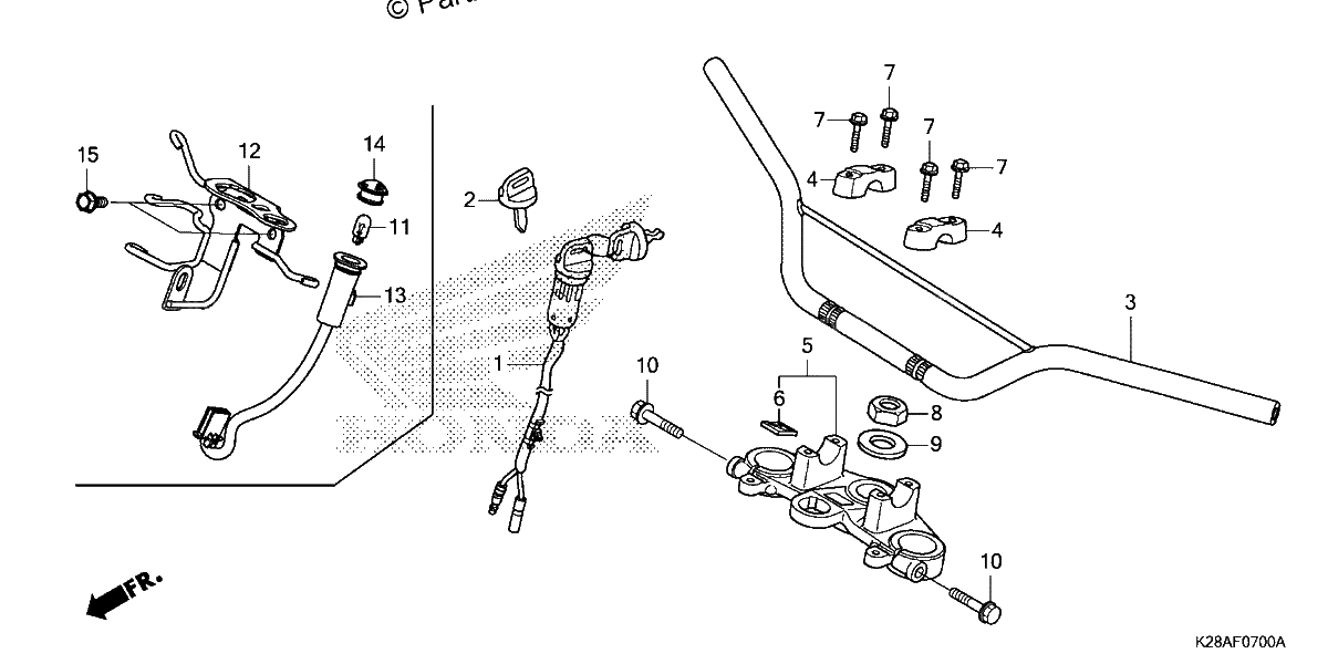 Diagrama de HANDLEBAR