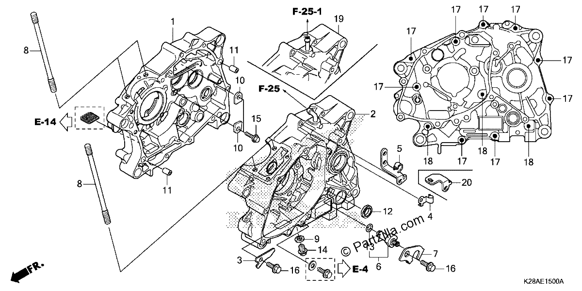 Diagrama de CRANKCASE